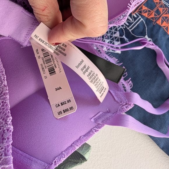 NEW Women's Victorias Secret 34A Bombshell Rhinestone Bra - Picture 5 of 7